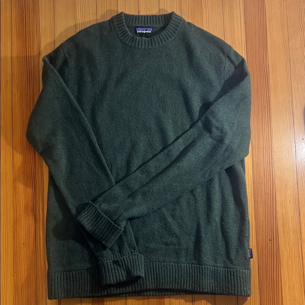 Patagonia Men's Forest Green Crewneck Sweater